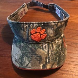 Clemson camo visor